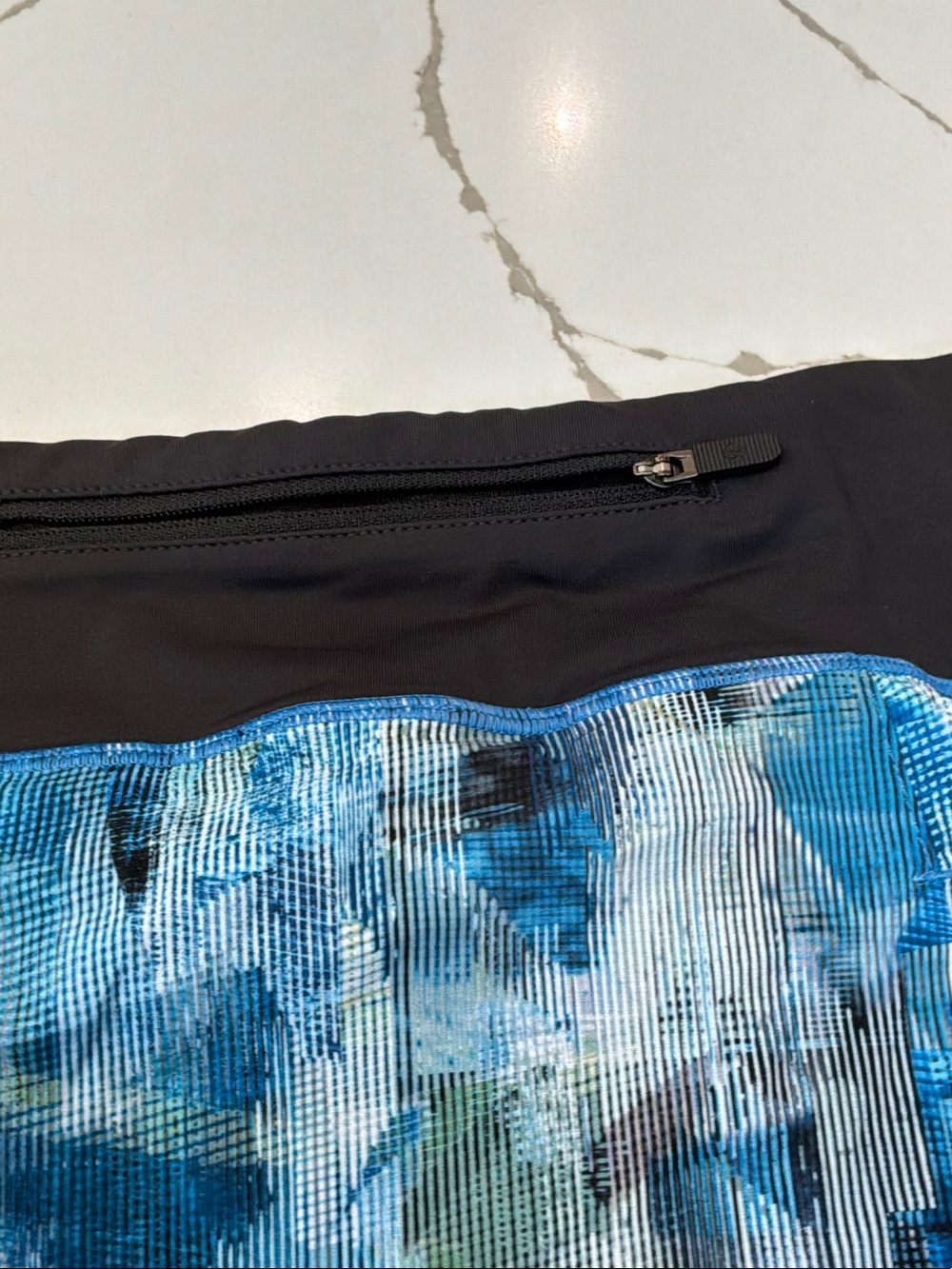 NWT Size 12 Lululemon Blue Abstract Print Athletic Skort Stay Put Short Trim 68 - Picture 7 of 14